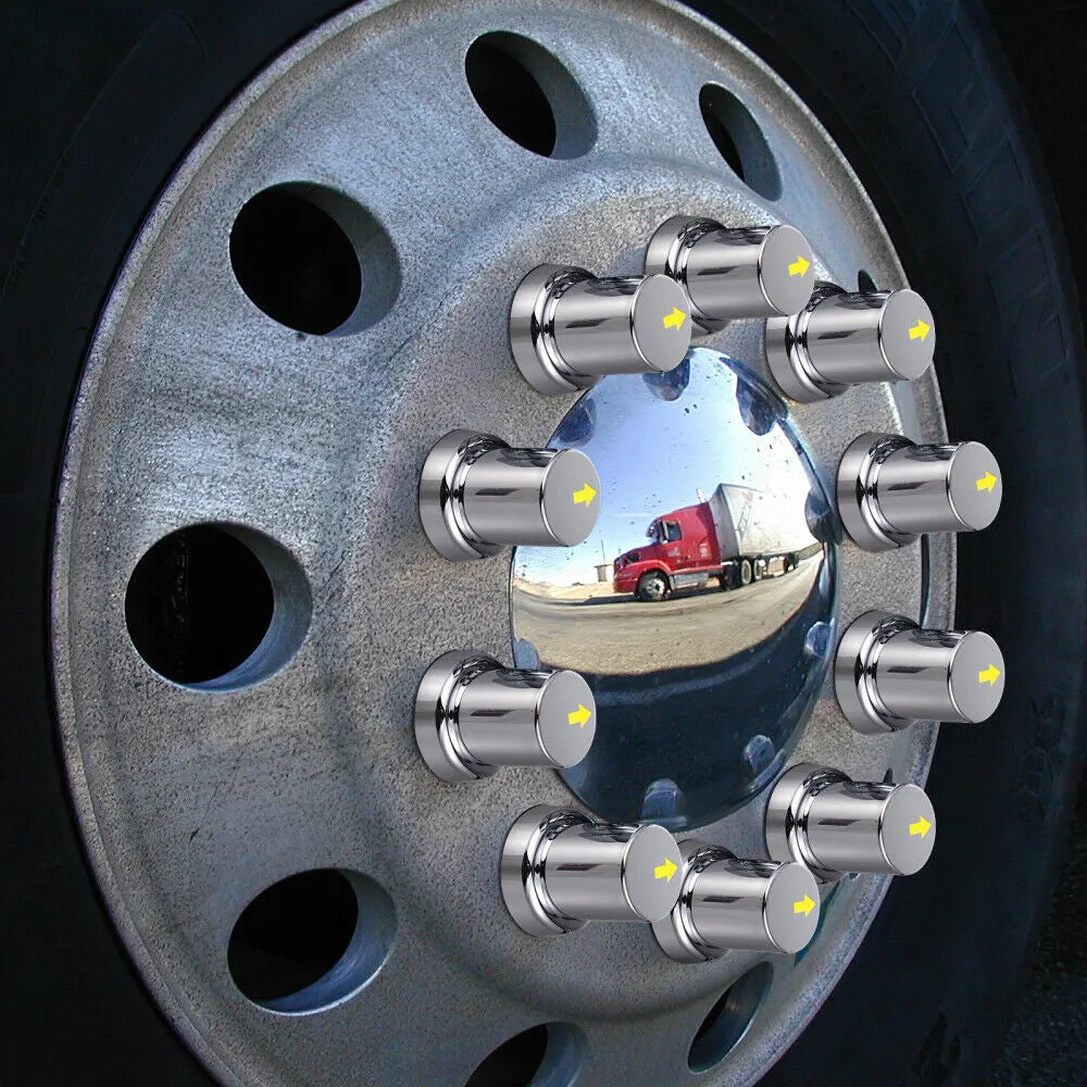 20PCS ABS Wheel Nut Covers | Safety Arrow Chrome Caps | For Trucks Trailers Bus | AU
