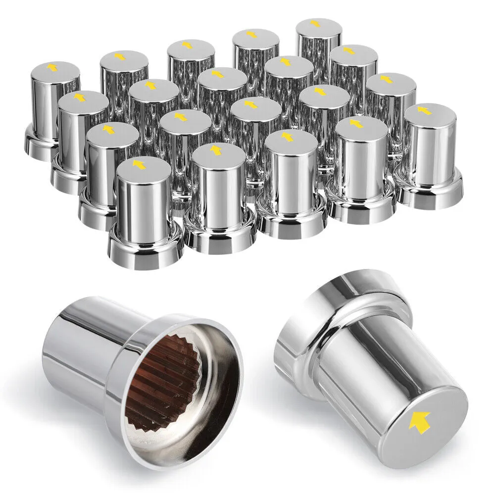 20PCS ABS Wheel Nut Covers | Safety Arrow Chrome Caps | For Trucks Trailers Bus | AU