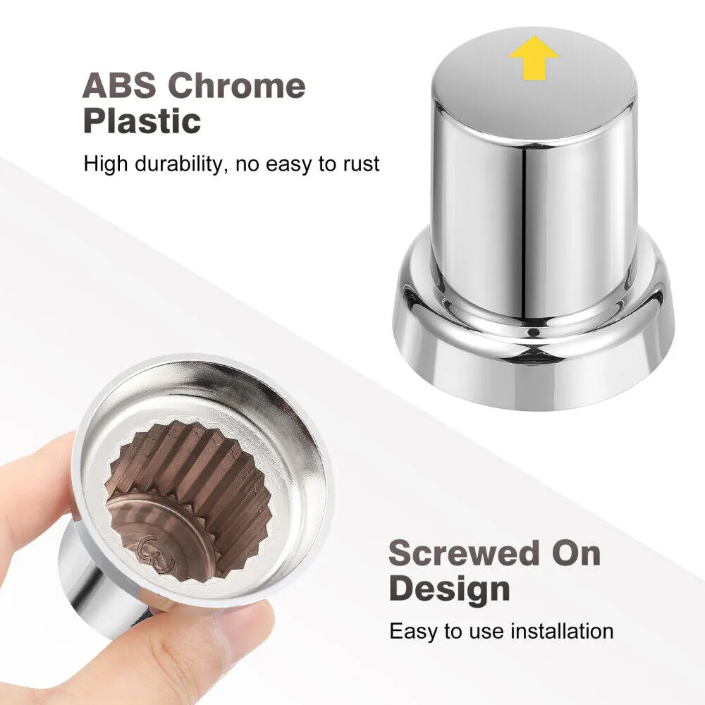 20PCS ABS Wheel Nut Covers | Safety Arrow Chrome Caps | For Trucks Trailers Bus | AU