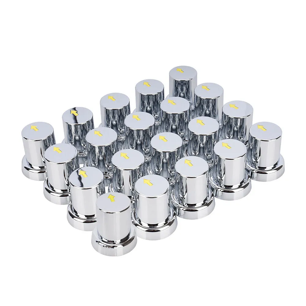 20PCS ABS Wheel Nut Covers | Safety Arrow Chrome Caps | For Trucks Trailers Bus | AU