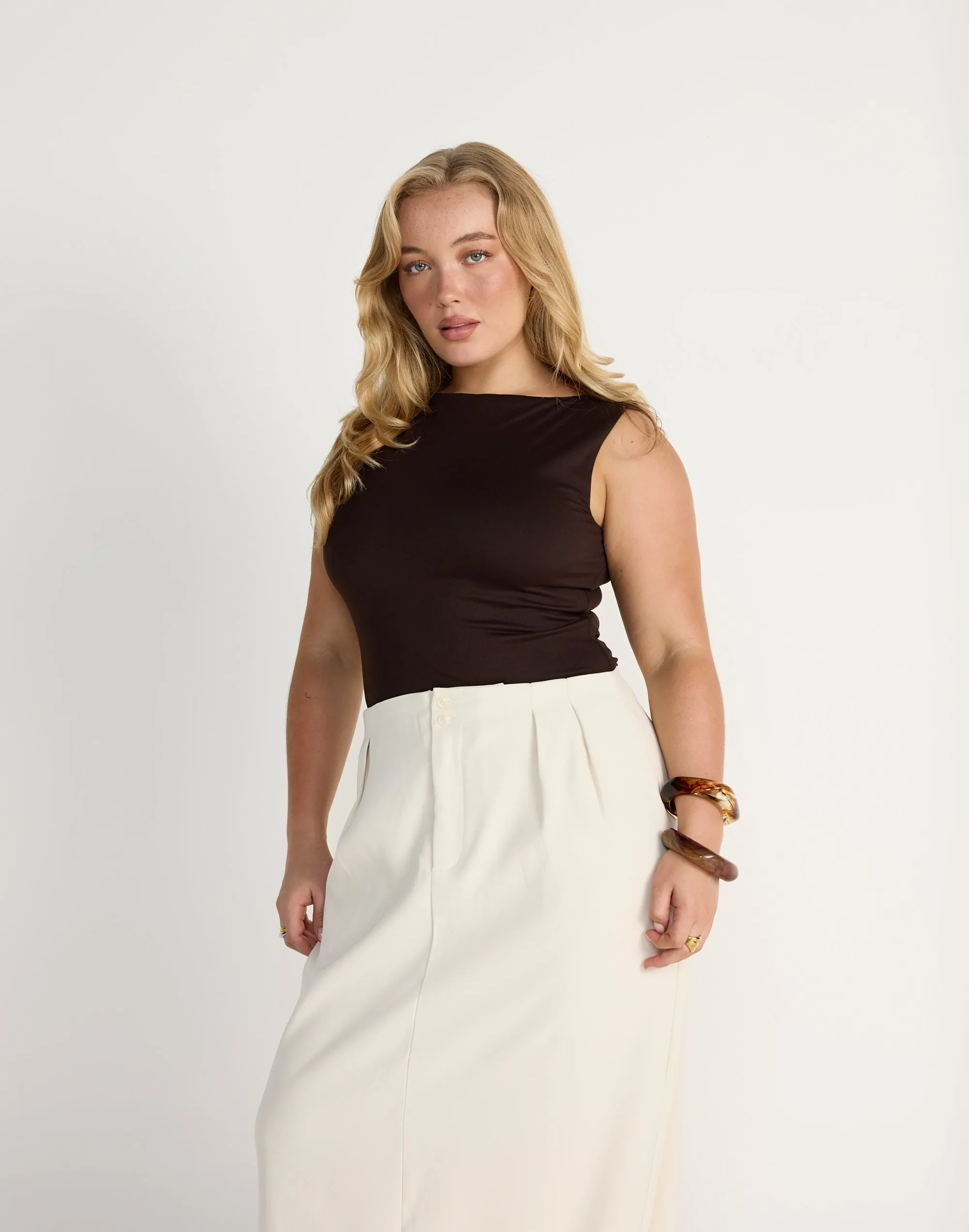 Alda Top (Chocolate)