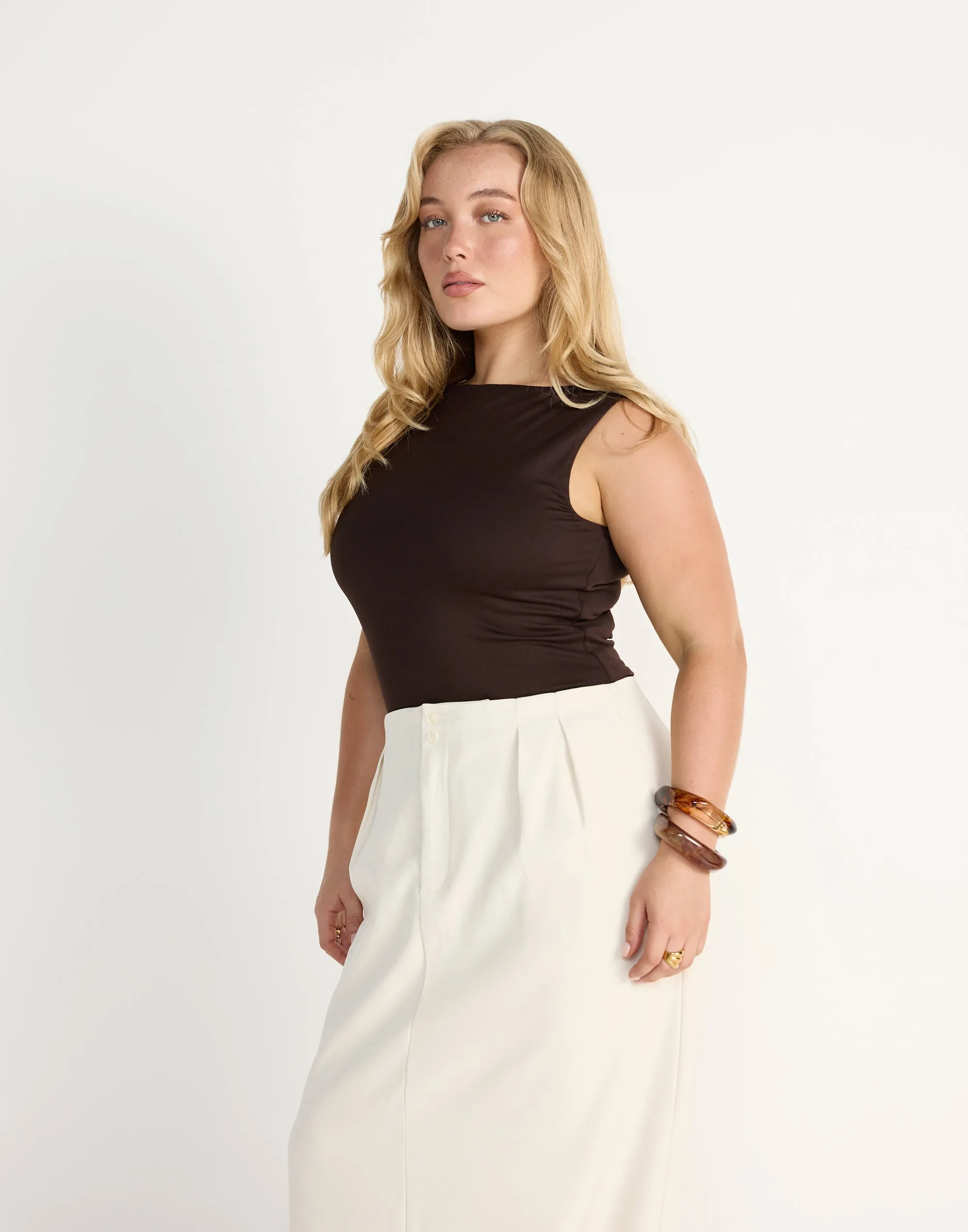 Alda Top (Chocolate)