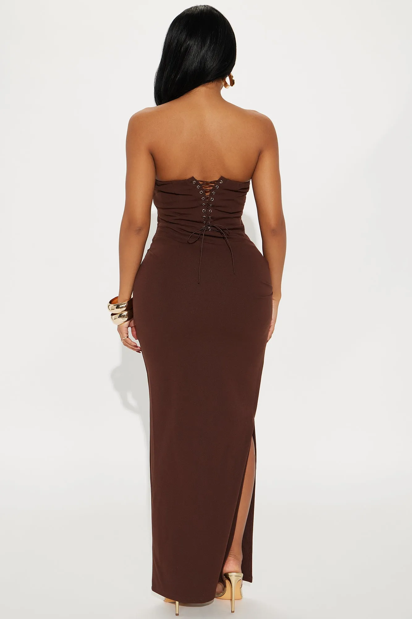 Always Sweet Maxi Dress - Chocolate