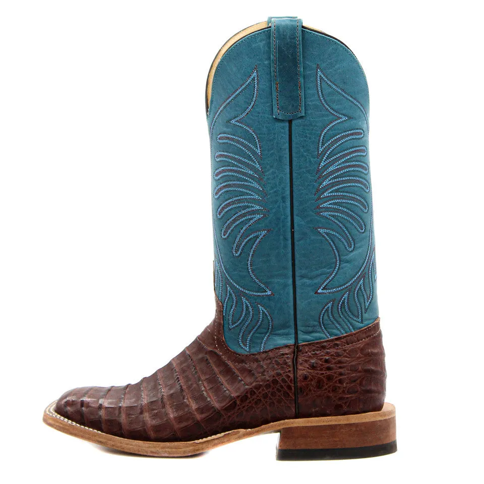 Anderson Bean Exclusive Tobacco Caiman Belly Men's Boot