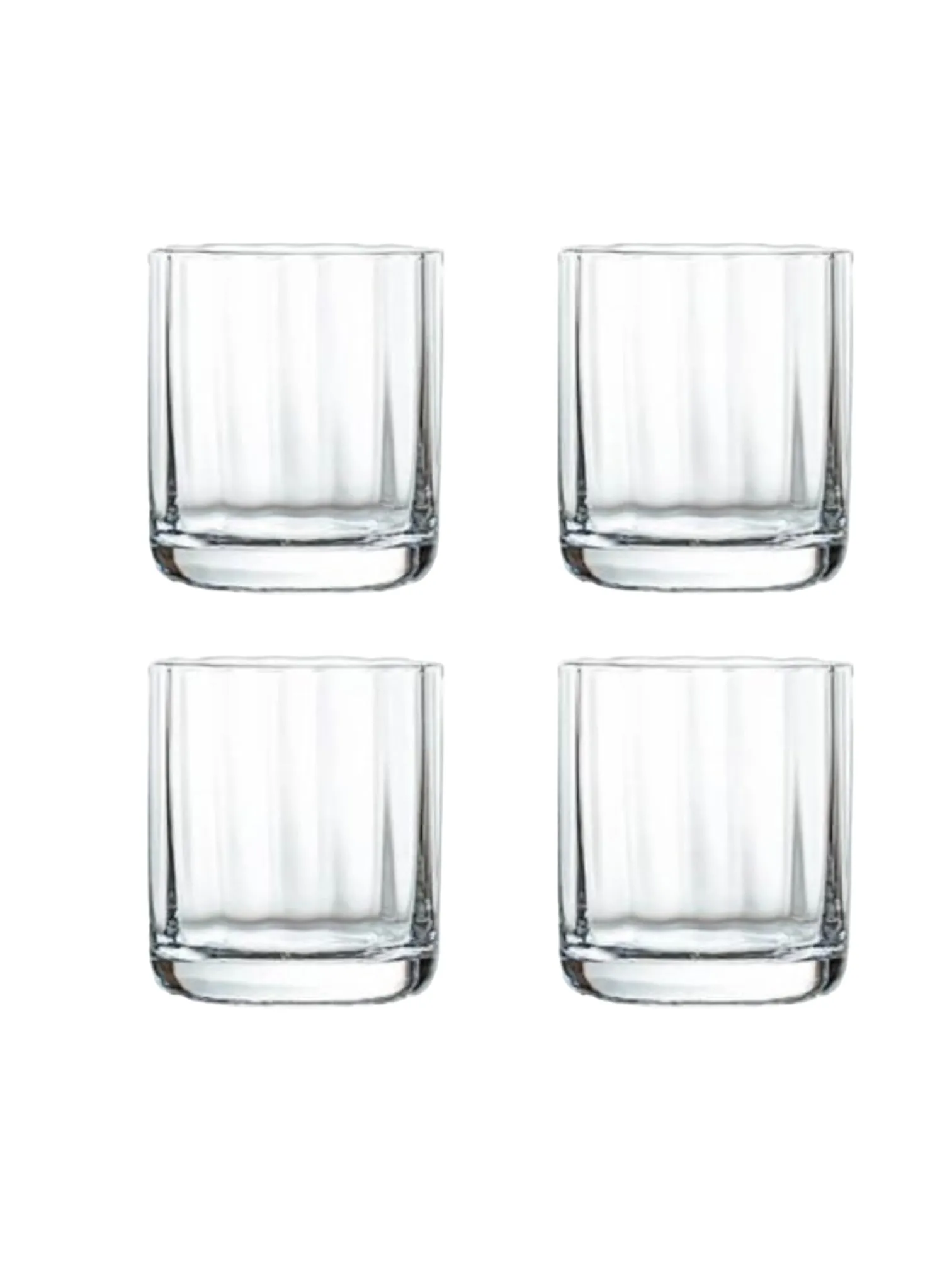 Artisan Street - Set Of Four Ripple Effect Short Tumbler Glasses