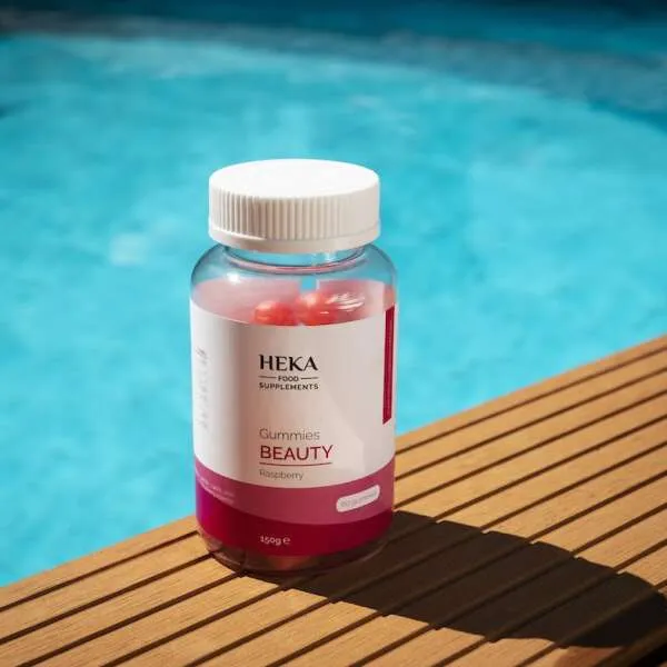 Beauty gummies raspberry - 60 nutritious gummies