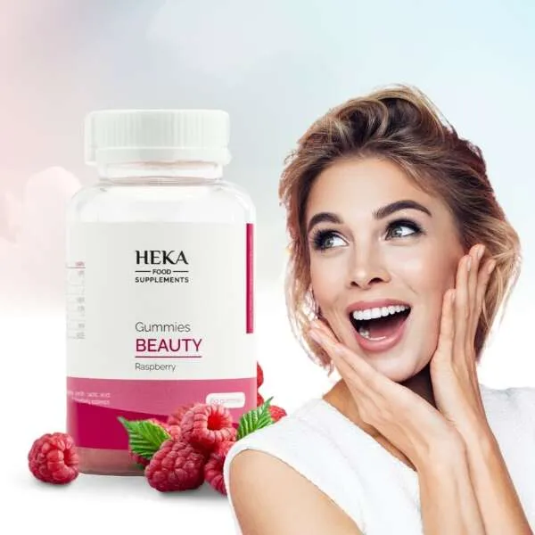 Beauty gummies raspberry - 60 nutritious gummies