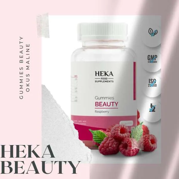 Beauty gummies raspberry - 60 nutritious gummies