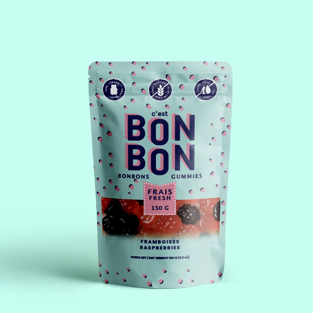 Bon Bon Raspberries - Gummy Candies