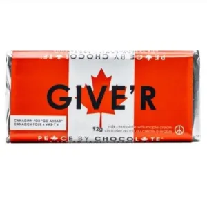 Canadian Sayings Milk Chocolate w/ Maple Bar - GIVE'R
