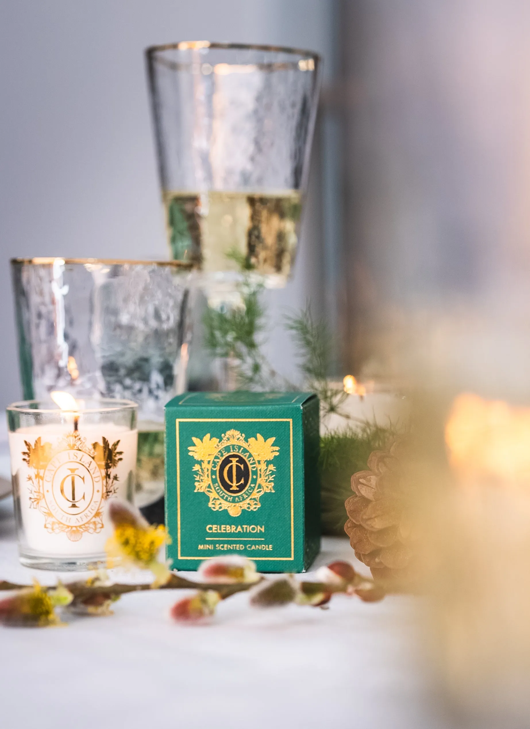 Cape Island Celebration Candle Mini Green