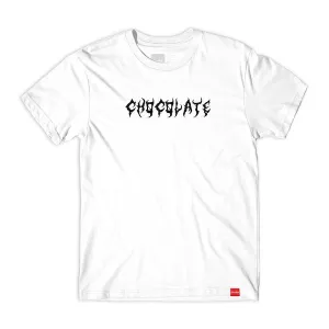 Chocolate Metal Tee White