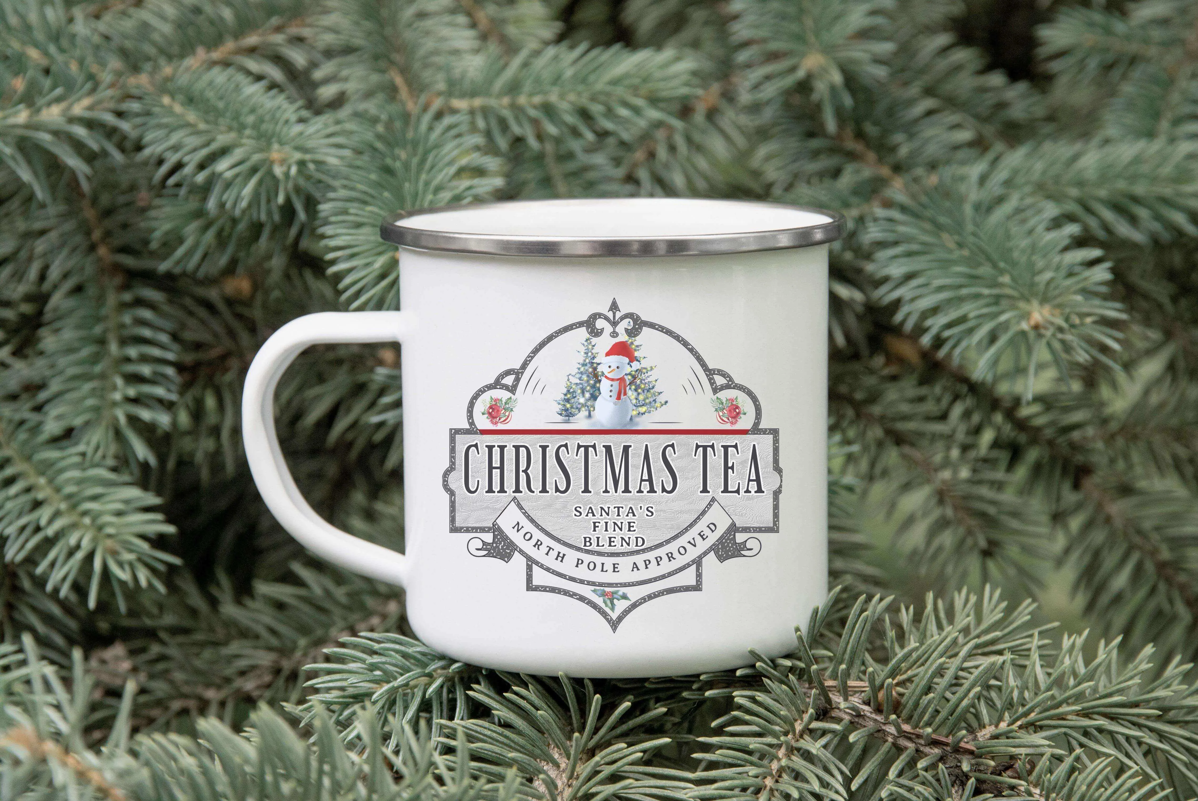 Christmas Drink Enamel Mug
