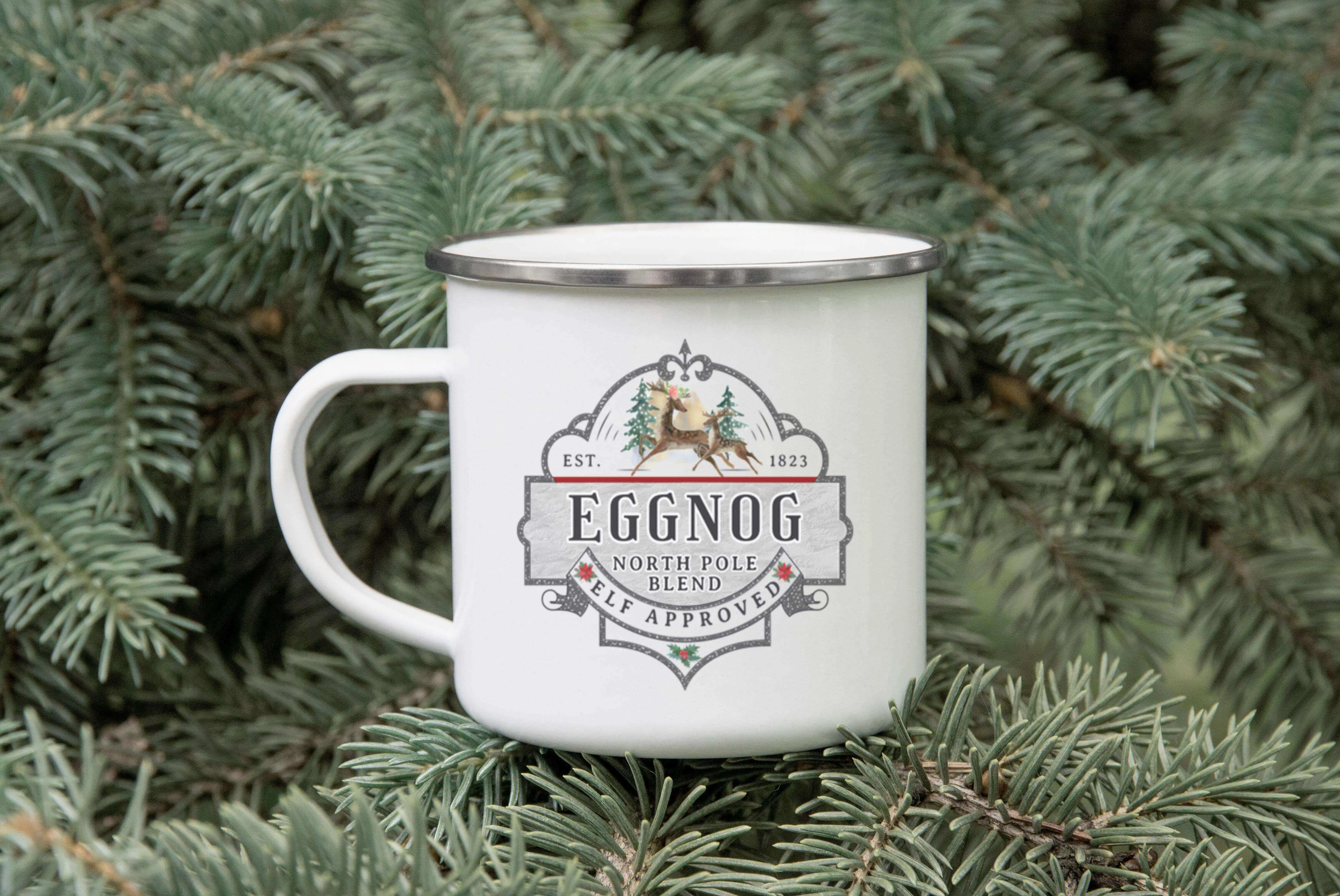 Christmas Drink Enamel Mug