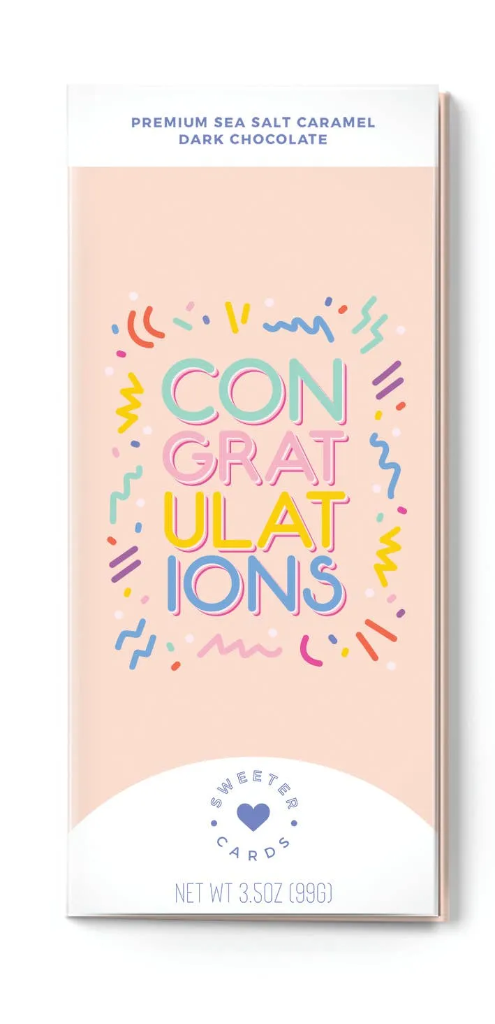 Congratulations Chocolate Bar & Greeting Card