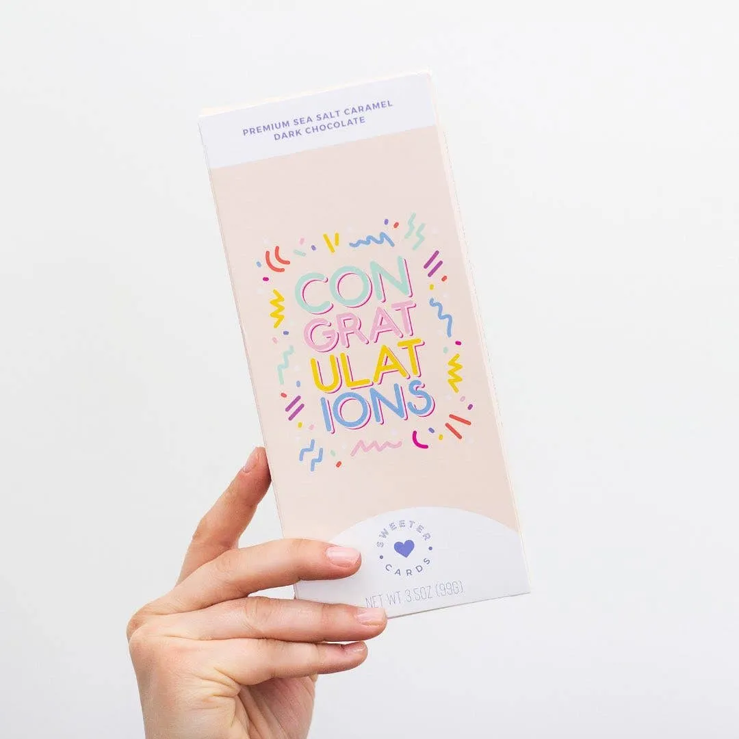 Congratulations Chocolate Bar & Greeting Card