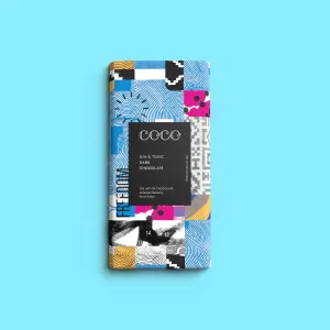 Gin & Tonic Dark Chocolate Bar (80g)