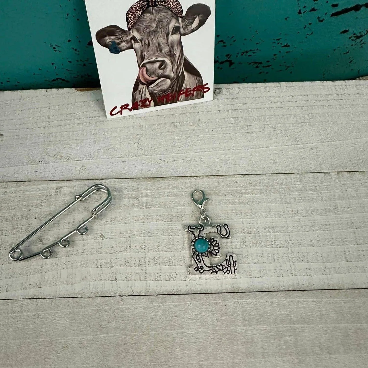 Initial Clip-on Charms: K