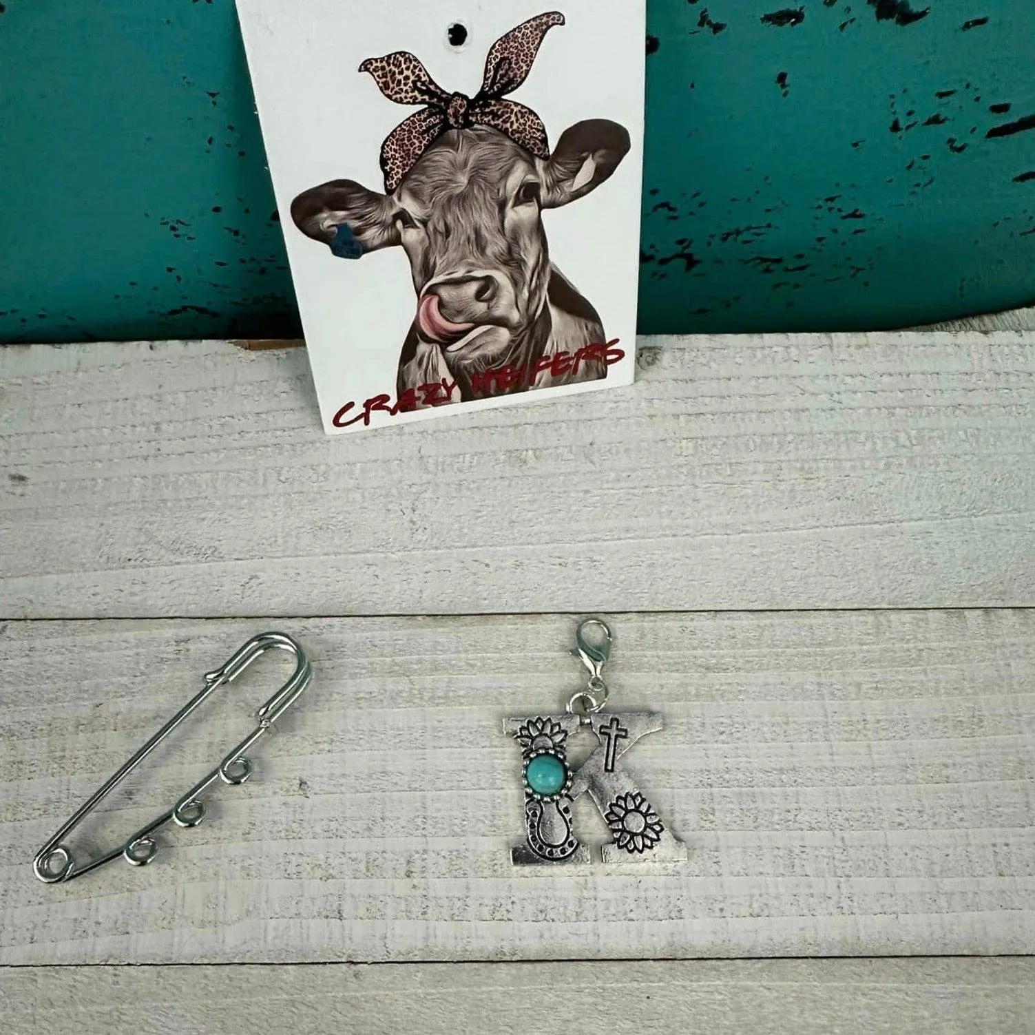 Initial Clip-on Charms: K