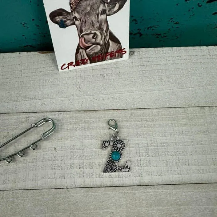 Initial Clip-on Charms: K