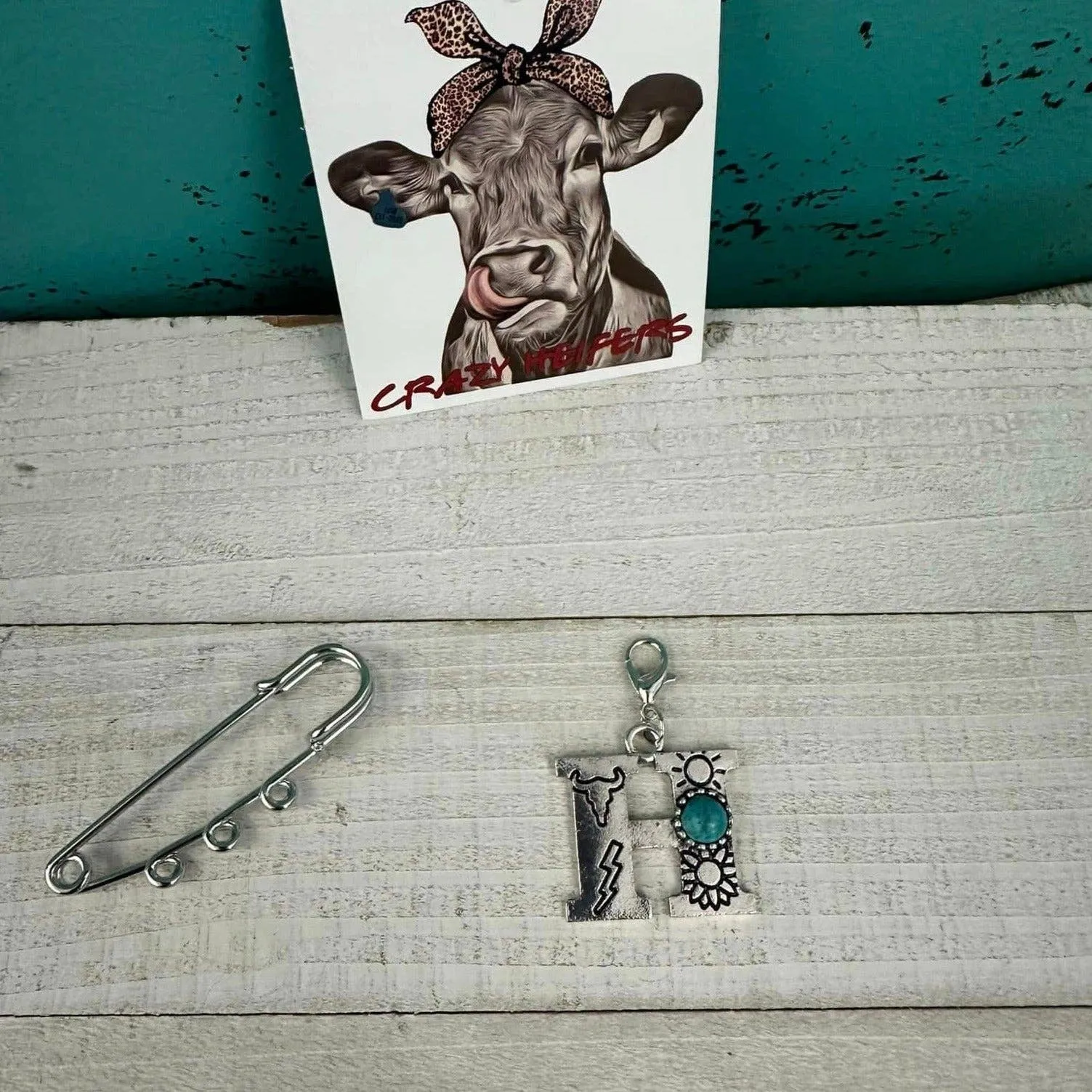 Initial Clip-on Charms: K