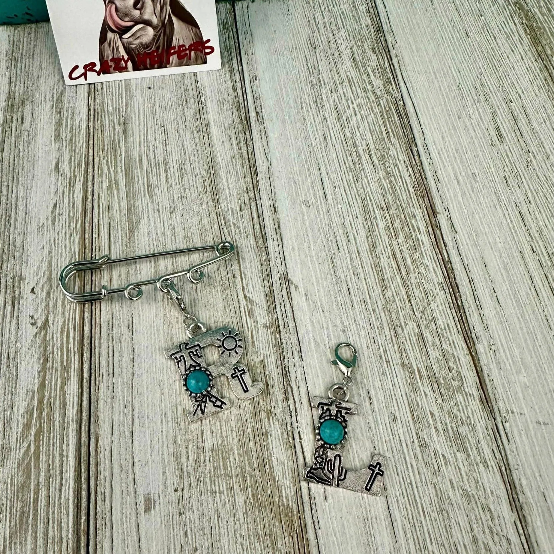 Initial Clip-on Charms: K