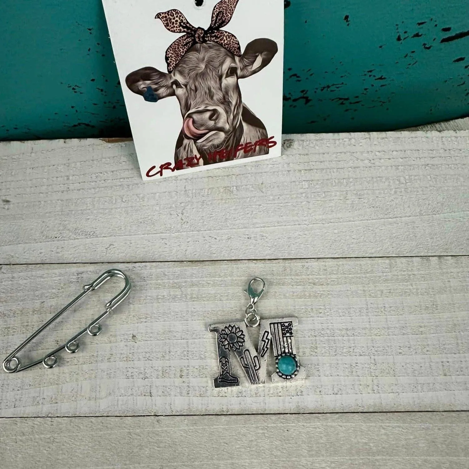 Initial Clip-on Charms: K