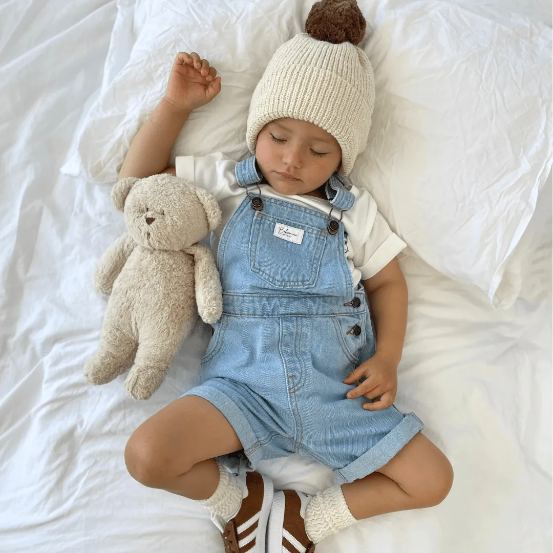 Organic Cotton Beanie | Milk Chocolate