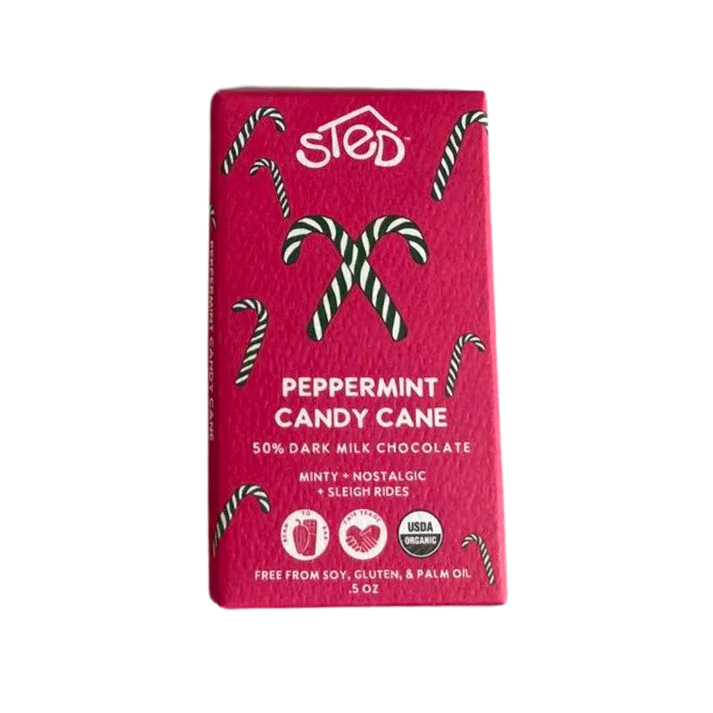 Peppermint Candy Cane Chocolate Bar