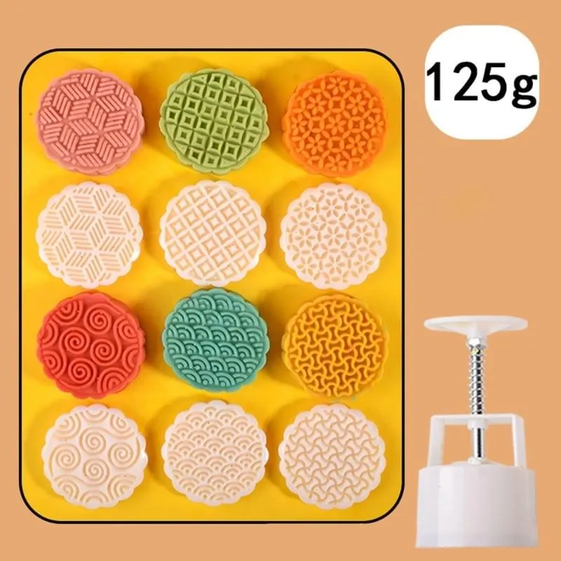 Set of 6 Chocolate Stamps in Shape of Flower