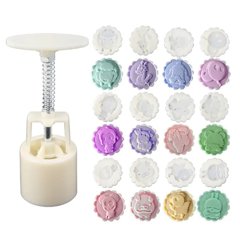 Set of 6 Chocolate Stamps in Shape of Flower
