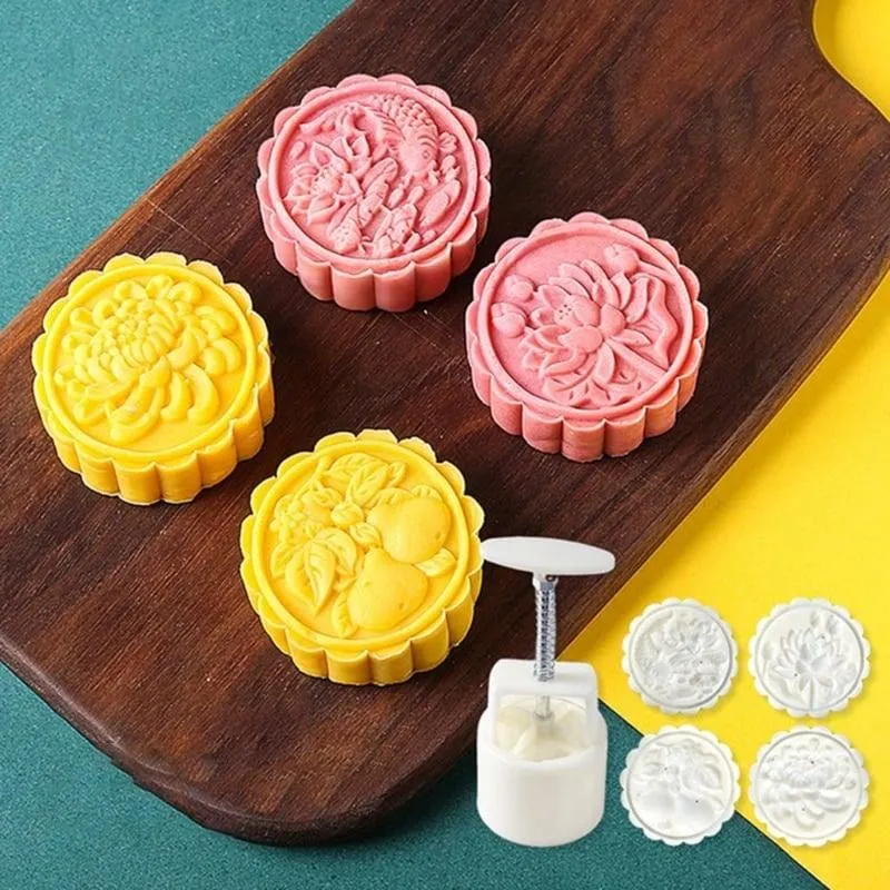 Set of 6 Chocolate Stamps in Shape of Flower