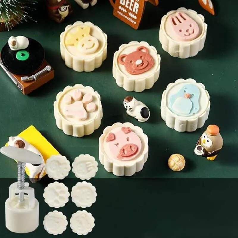 Set of 6 Chocolate Stamps in Shape of Flower