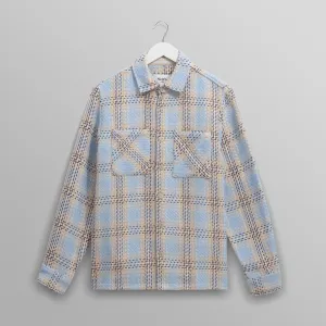 Whiting Overshirt Earl Check (Pale Blue   Ecru)